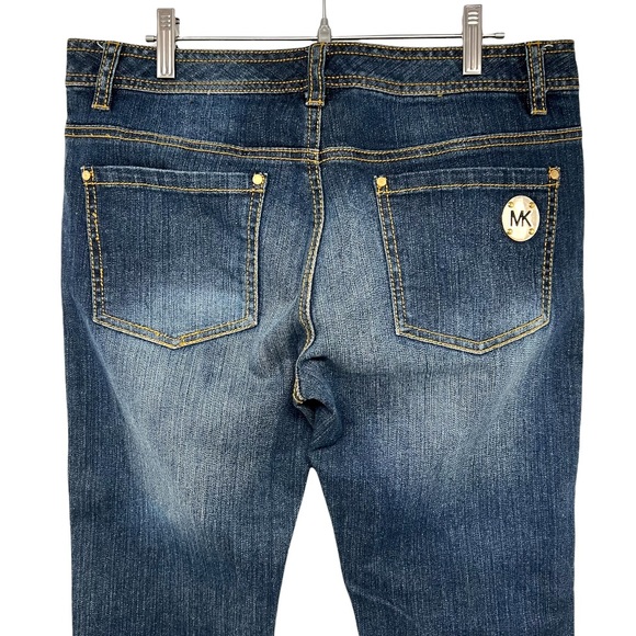 Michael Kors Blue Straight Leg Denim Jeans - Picture 7 of 12